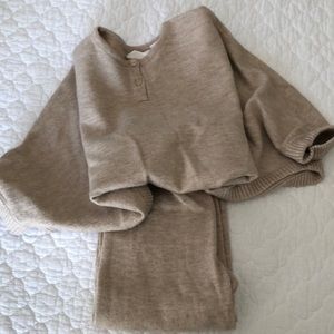 Zara matching poncho lounger set
